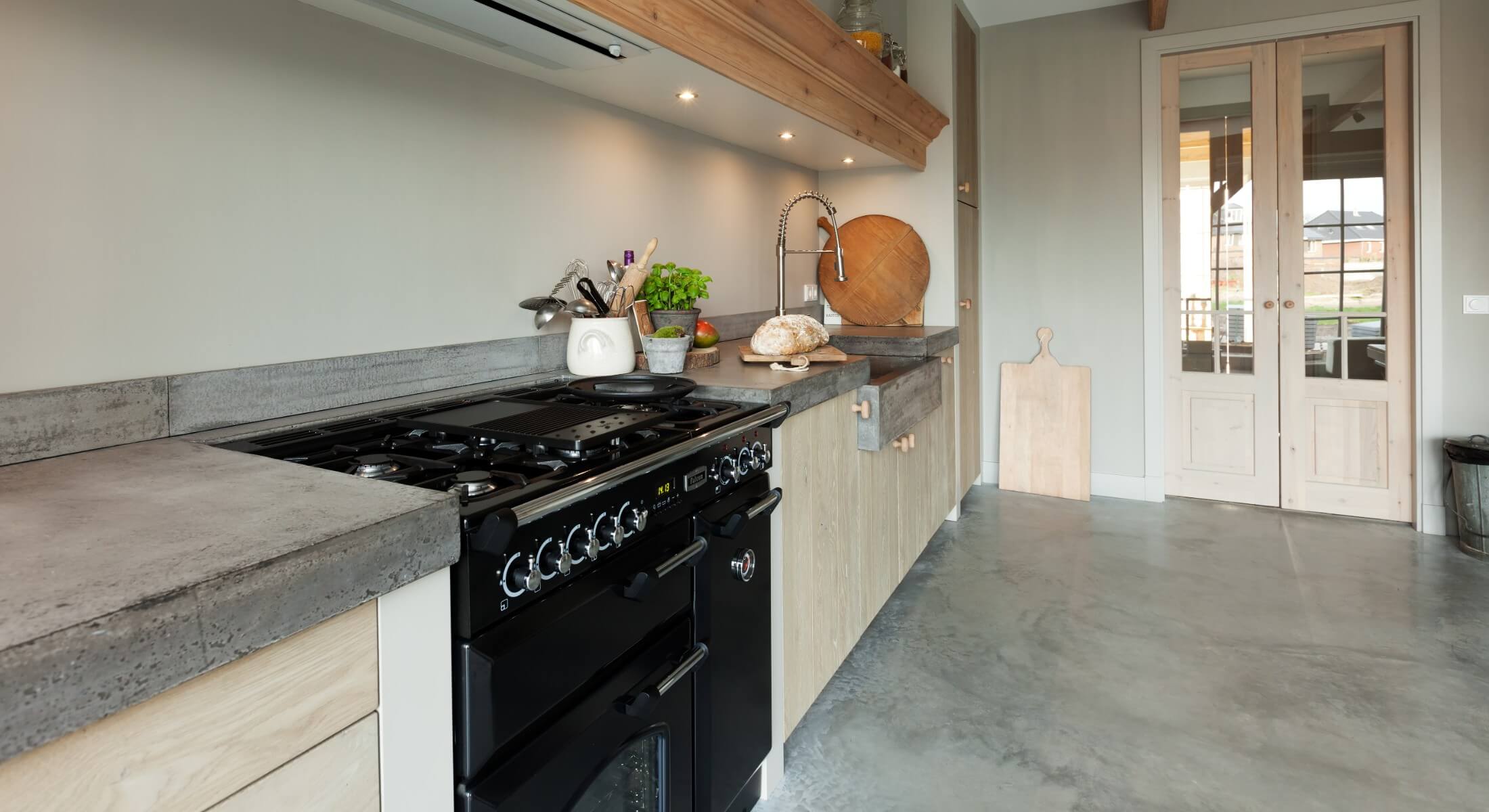 Robuuste landelijke keuken eiken