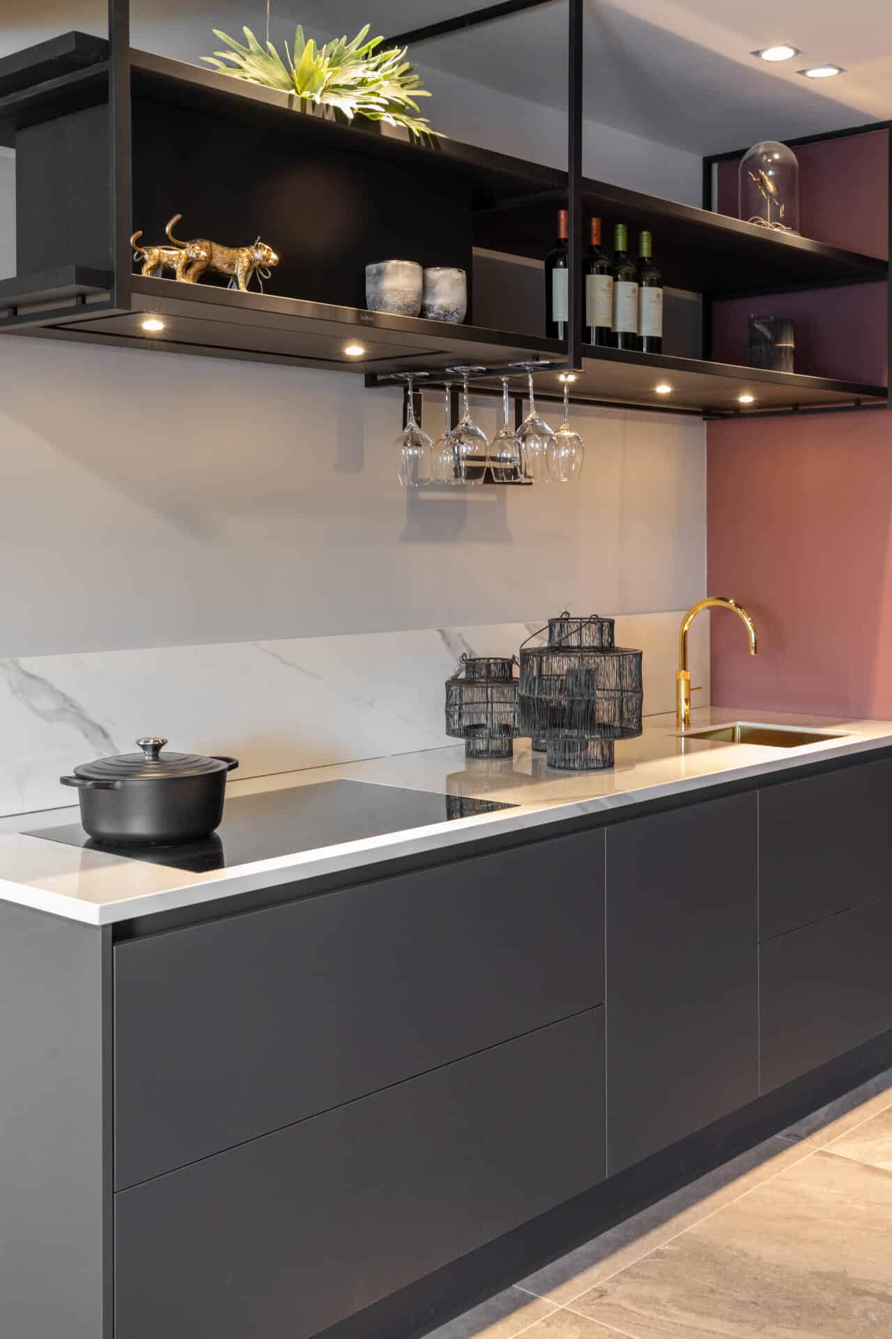 Industriele keuken marmerlook 2