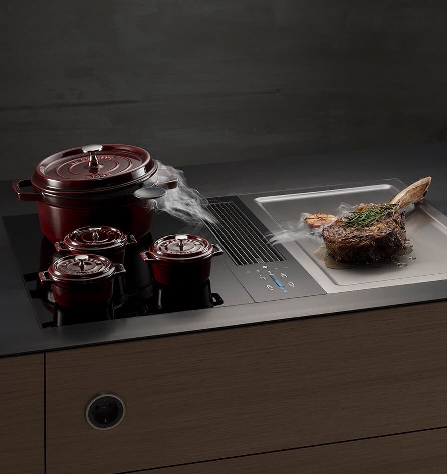 Impressie van een Bora Classic werkbladafzuiging.