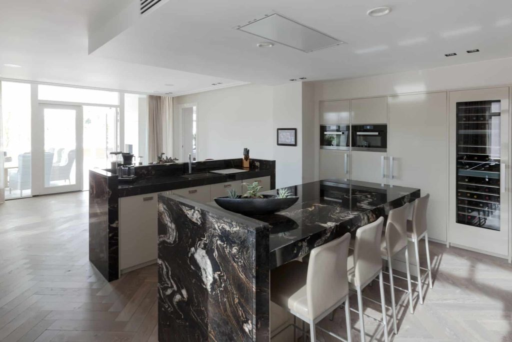 luxe keuken ontwerpen marmeren keuken
