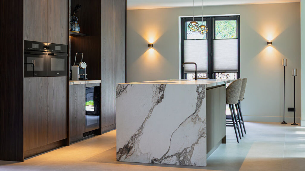 luxe hotelchique keuken marmerlook 1
